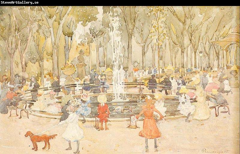 Maurice Prendergast In Central Park New York (